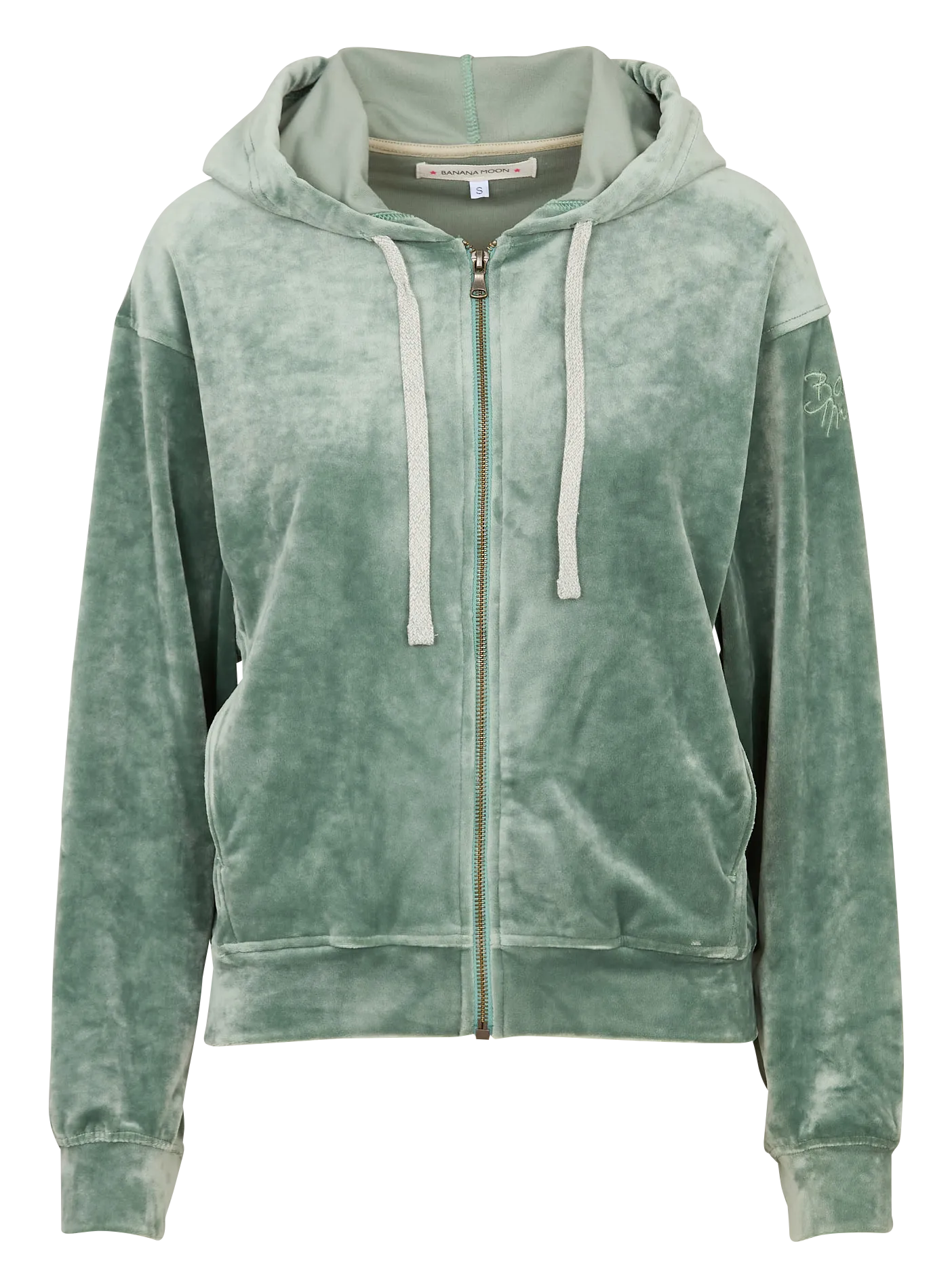 Gilet col rond en velours Vert IVY SEACHIC