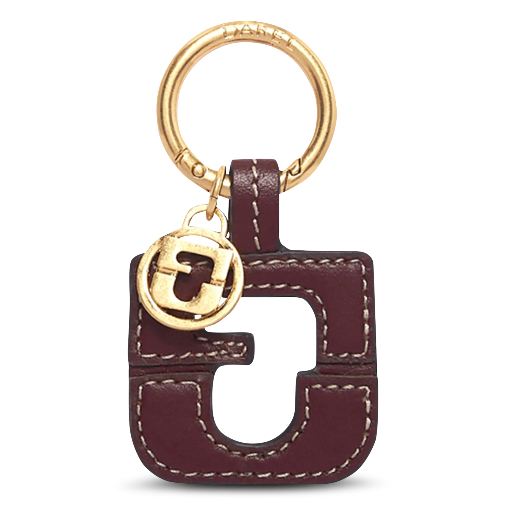 Porte-clé en cuir Rouge GD