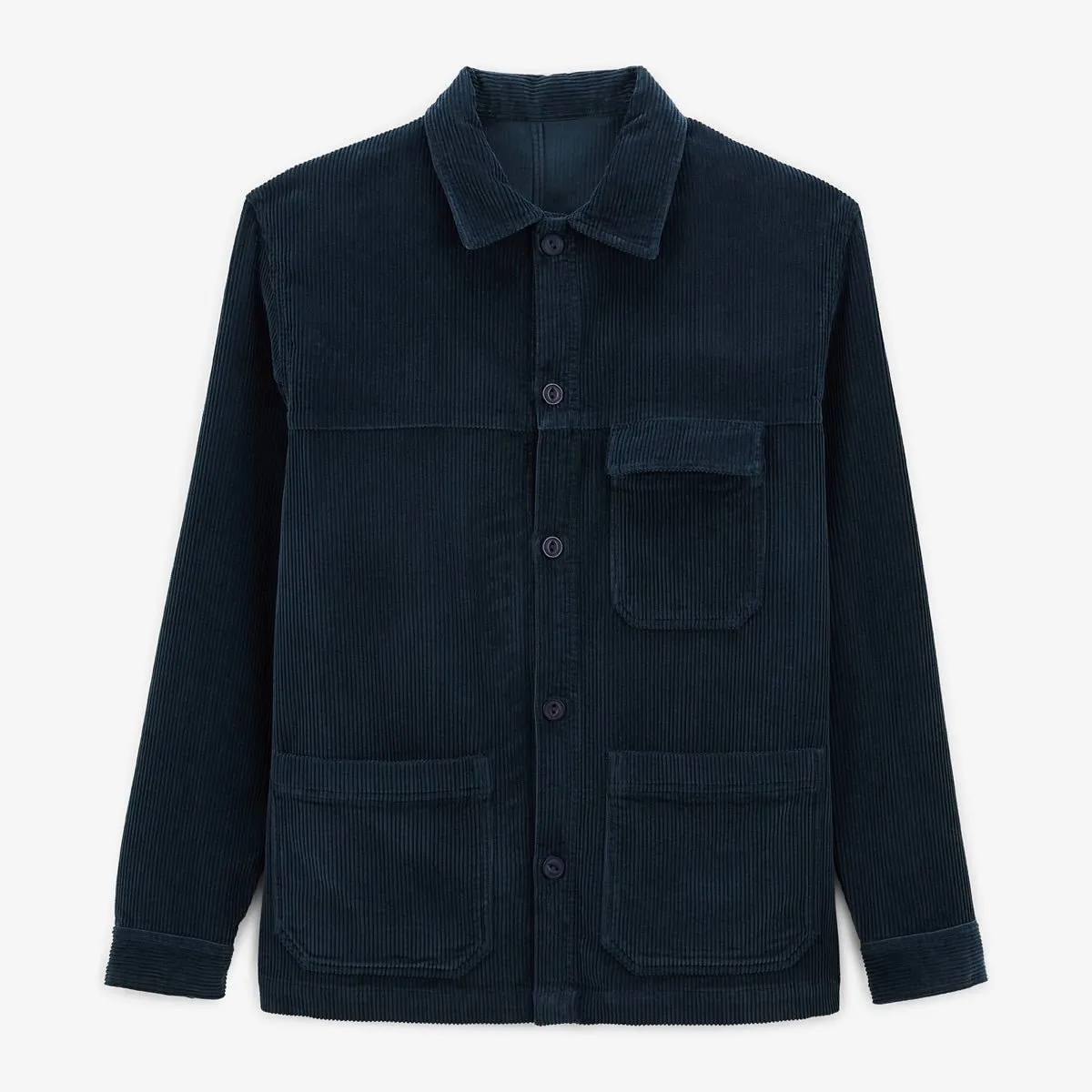 Veste worker en velours Bleu WILFRIED