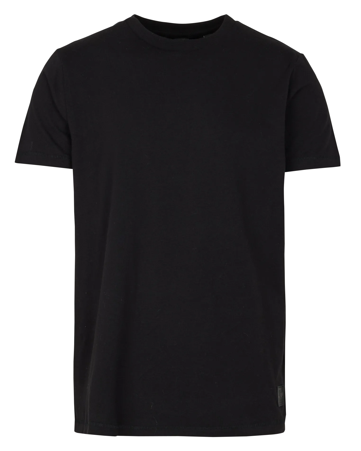 Tee-shirt col rond en coton Noir OBROWN
