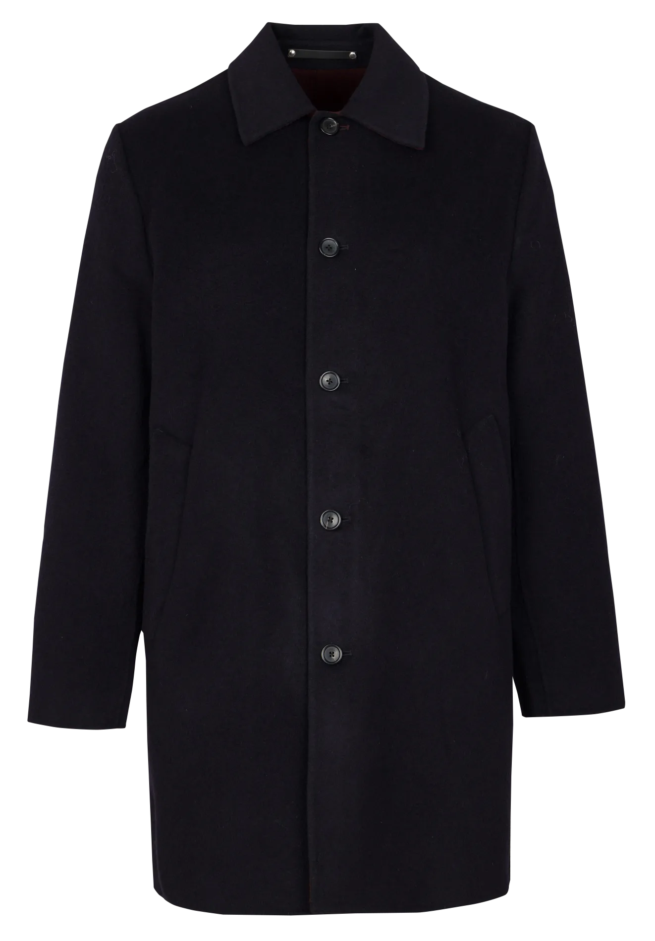 Manteau oversize en laine mélangée Bleu