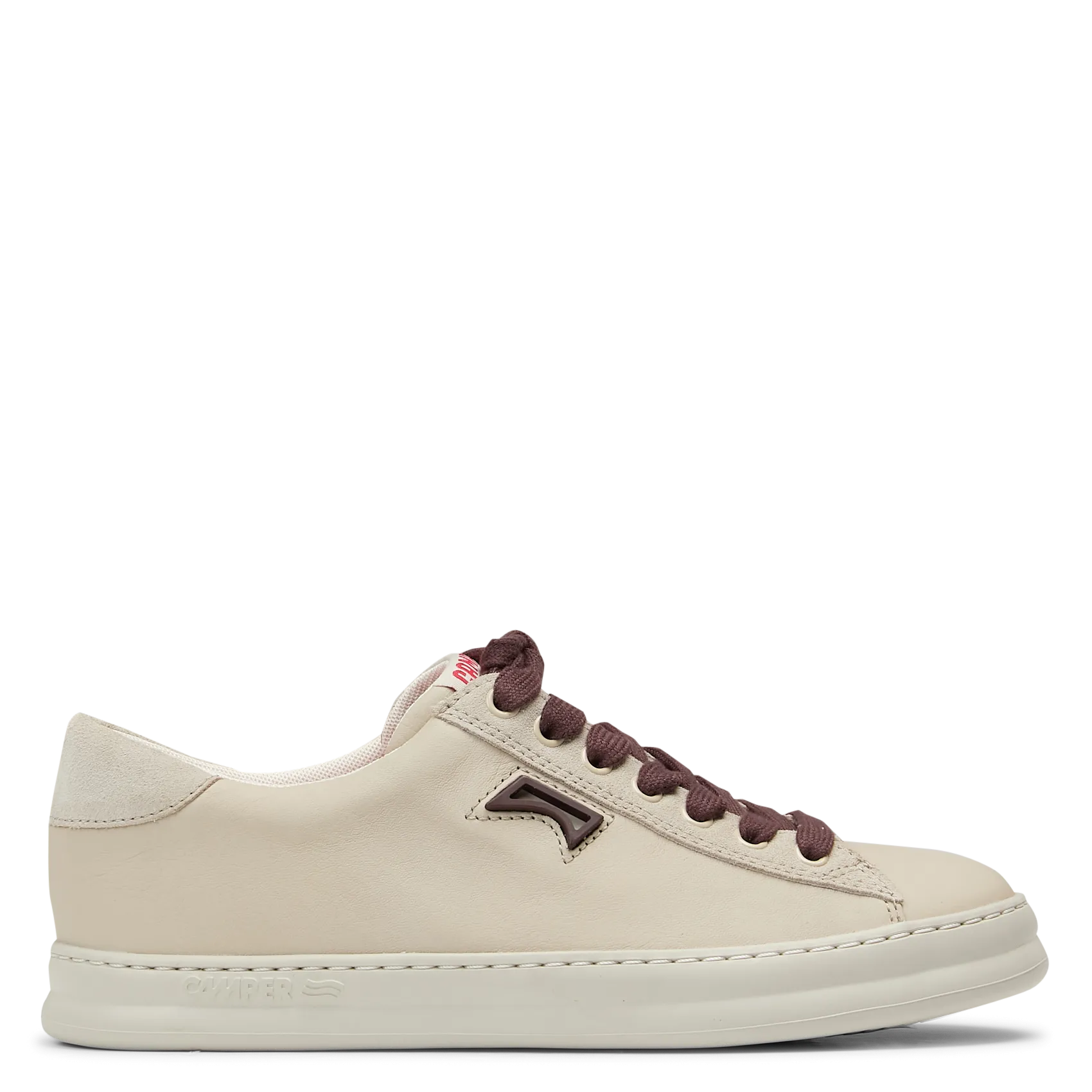 Baskets basses en cuir Beige RUNNER FOUR