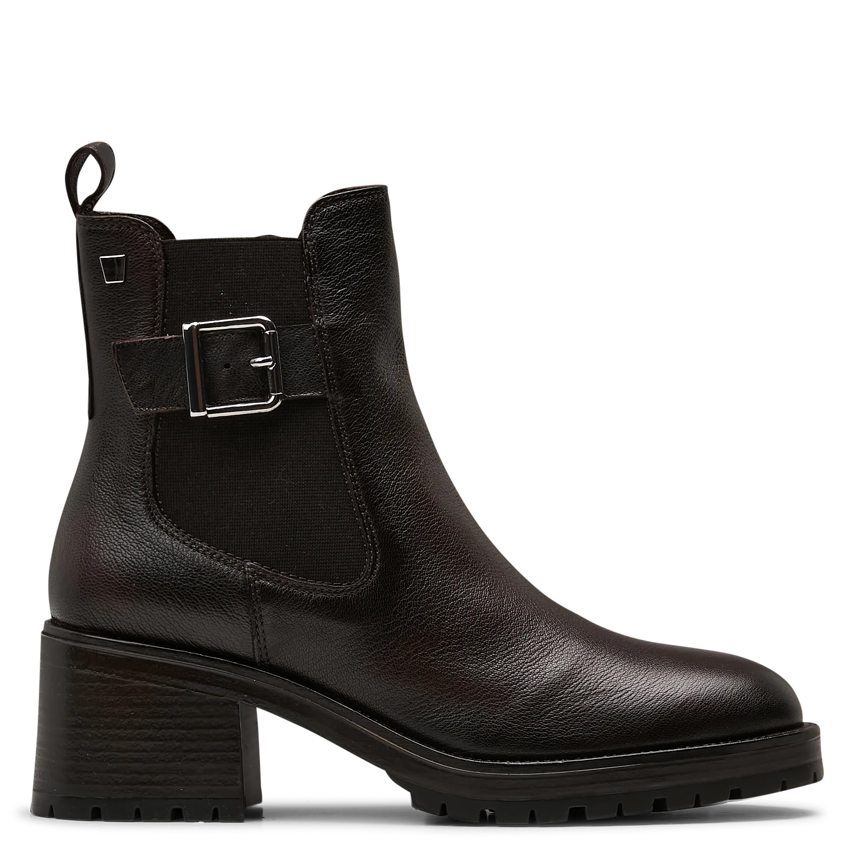 Bottines à talons en cuir Marron OTERA