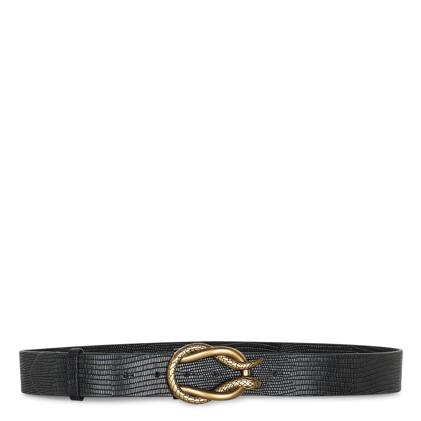 Ceinture en cuir Noir LEON
