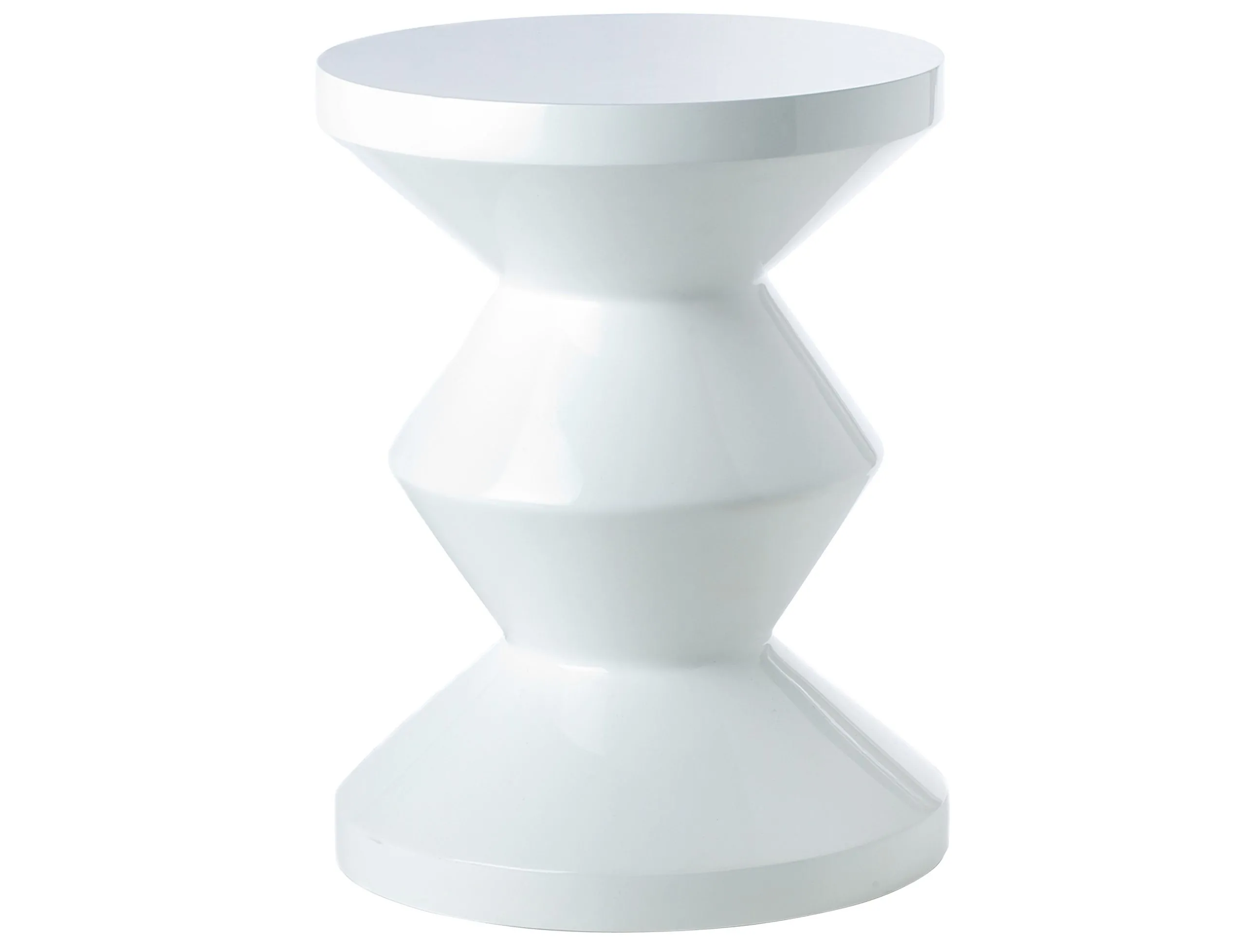 Table d'appoint Blanc ZIG ZAG