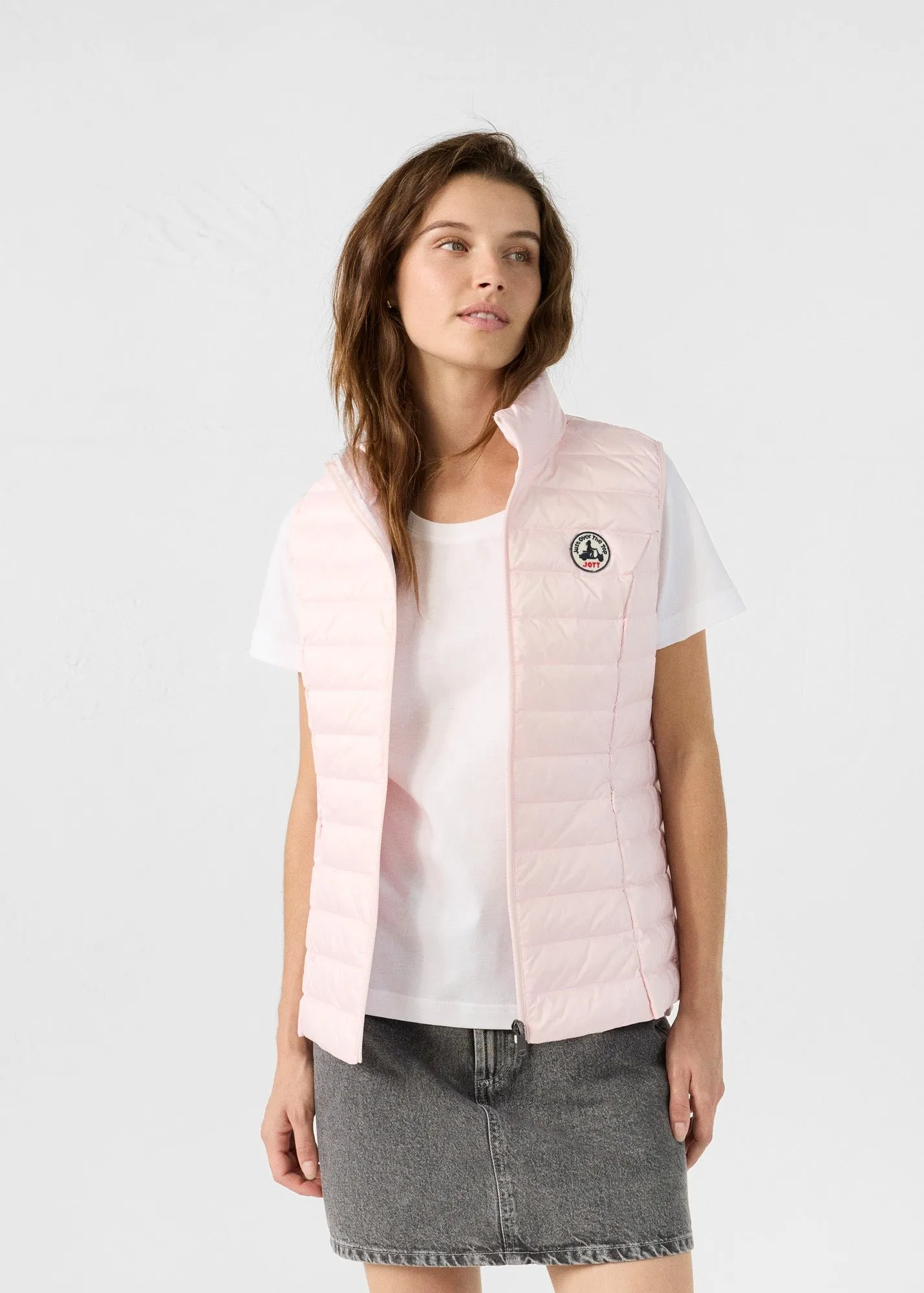 Doudoune légère sans manches rose pétale seda Rose