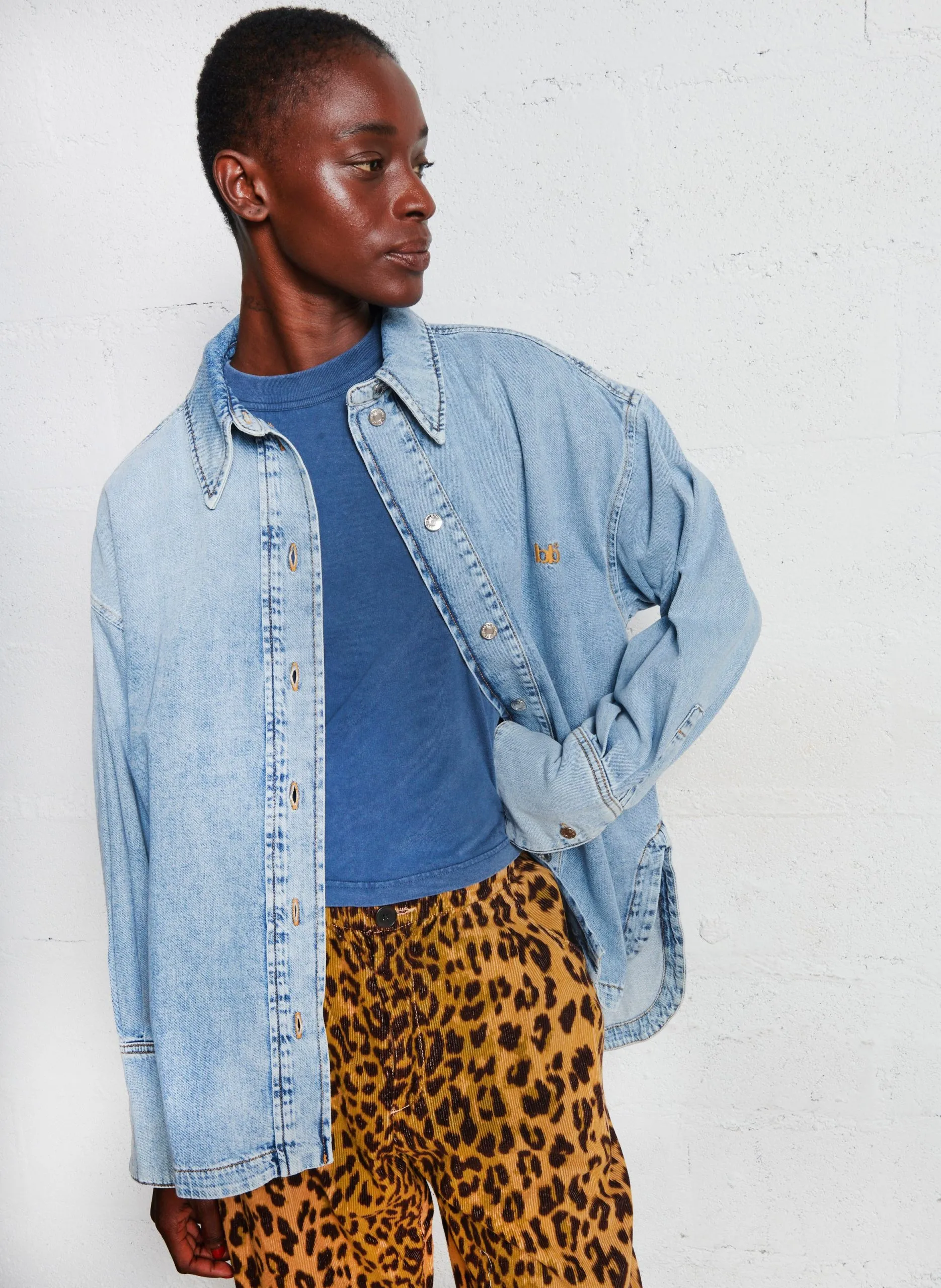 Surchemise en jean Bleu GLORY