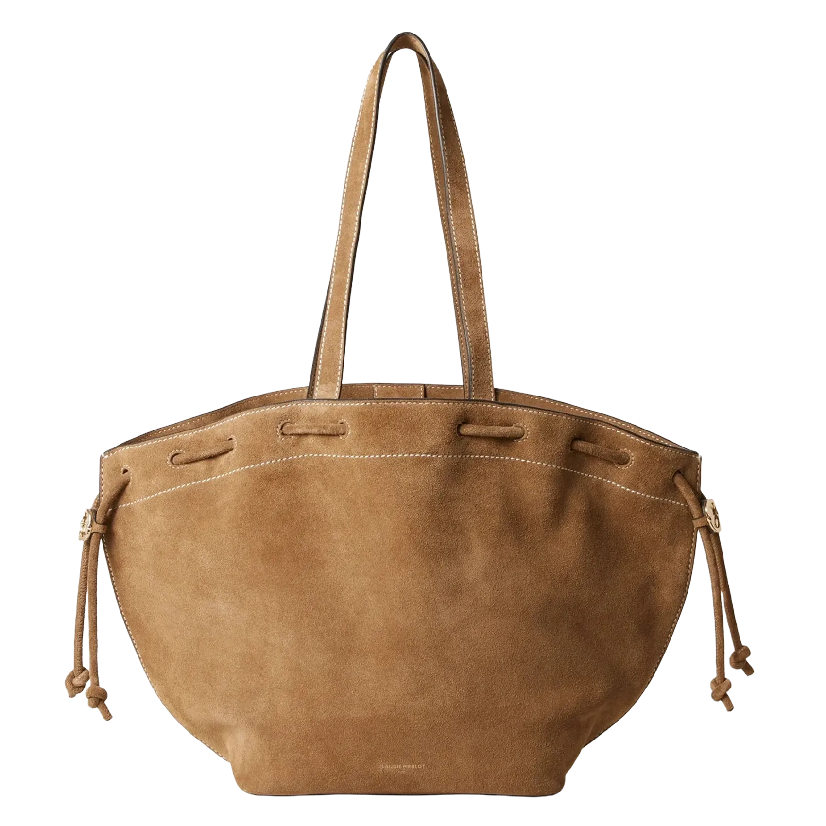 Cabas en cuir velours souple Beige