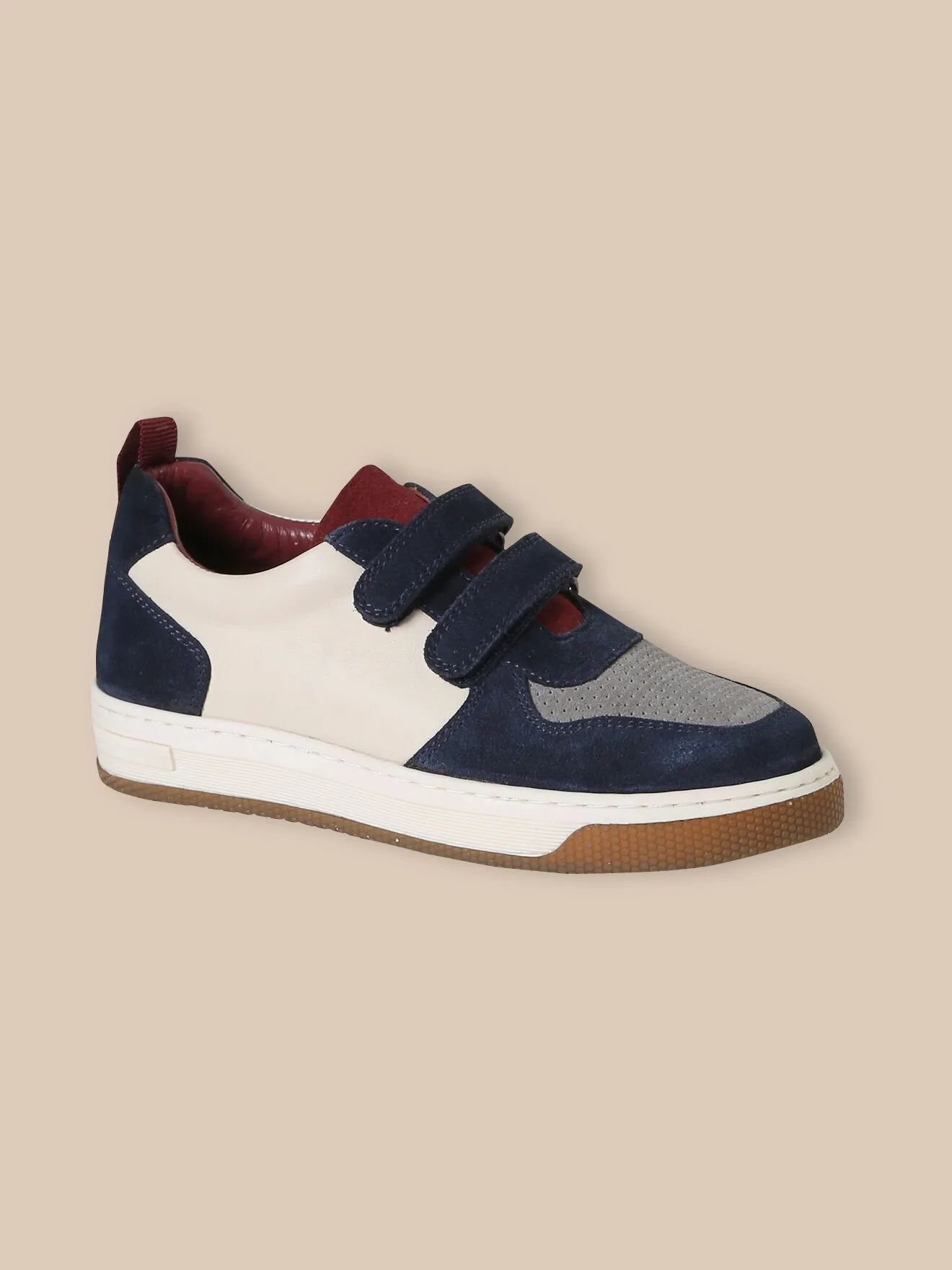 Baskets en cuir Rouge