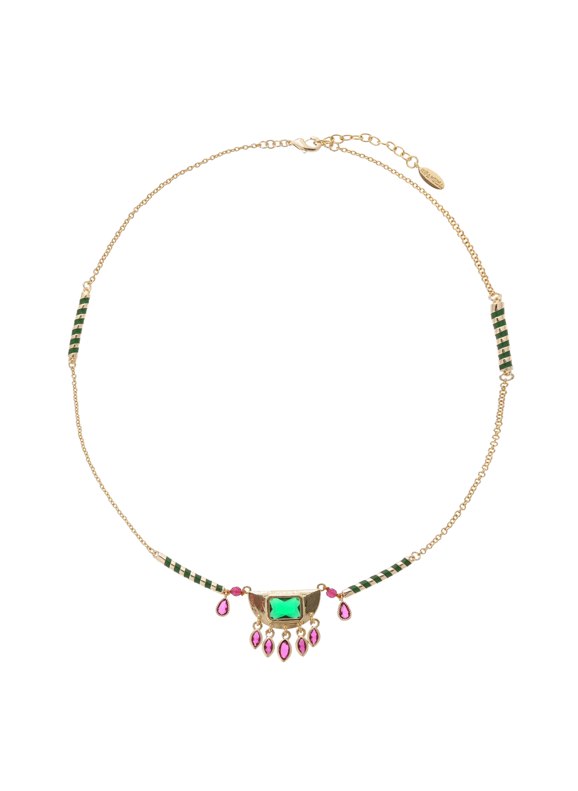 Collier chaîne avec pendentif Vert NIKOLE