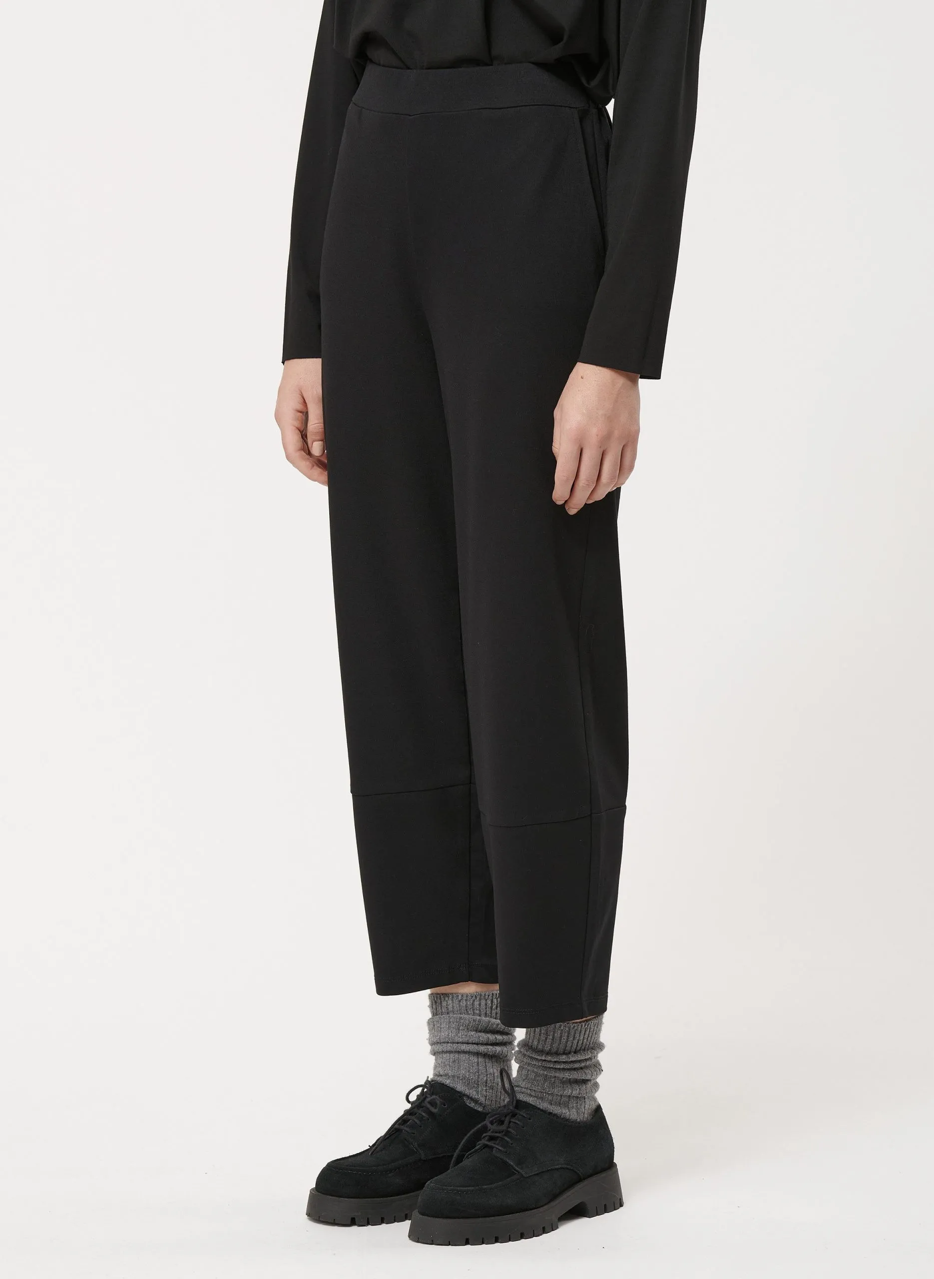 Pantalon droit taille haute Noir