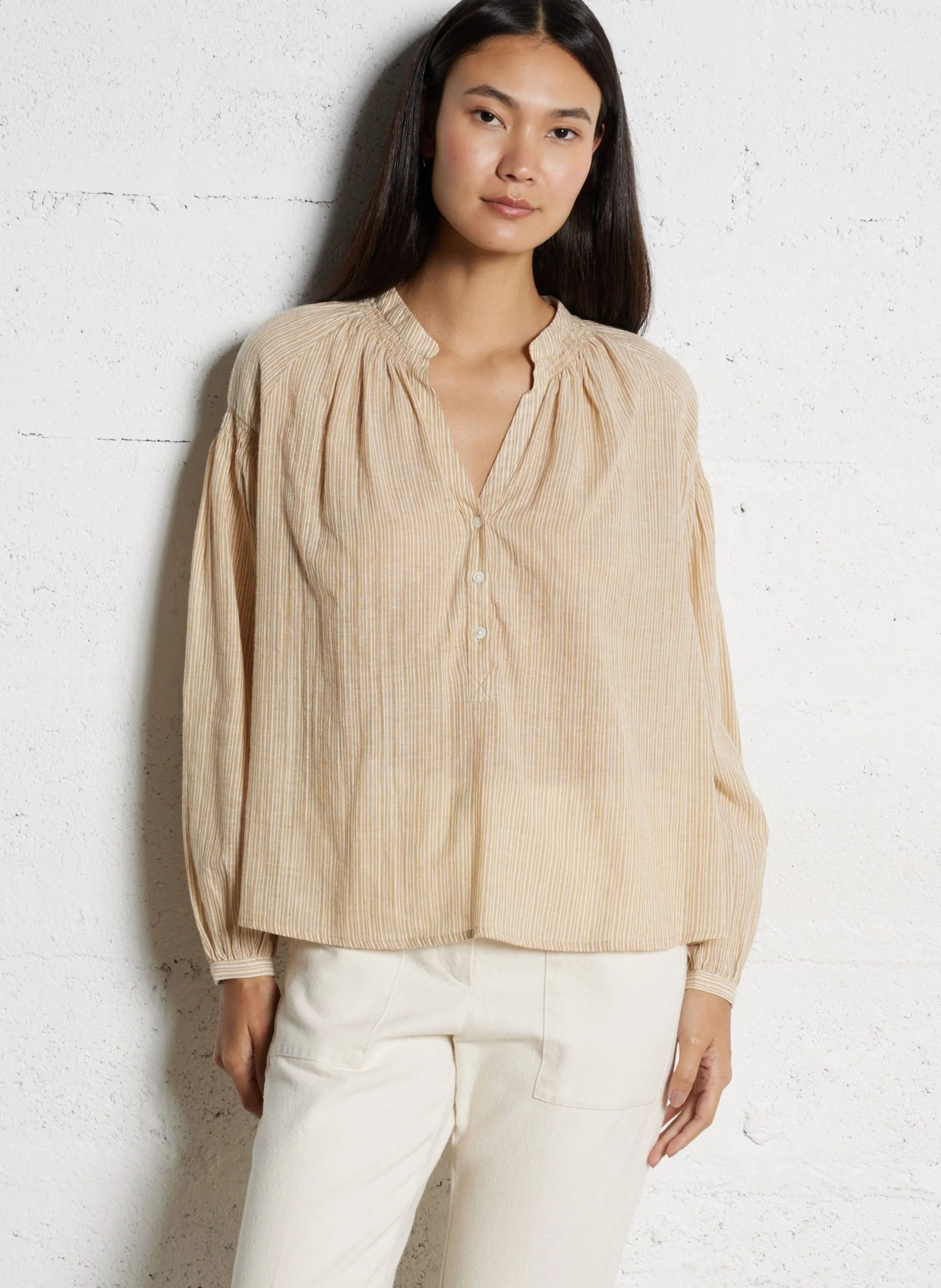 Blouse ample en coton Multicolore CIERRA