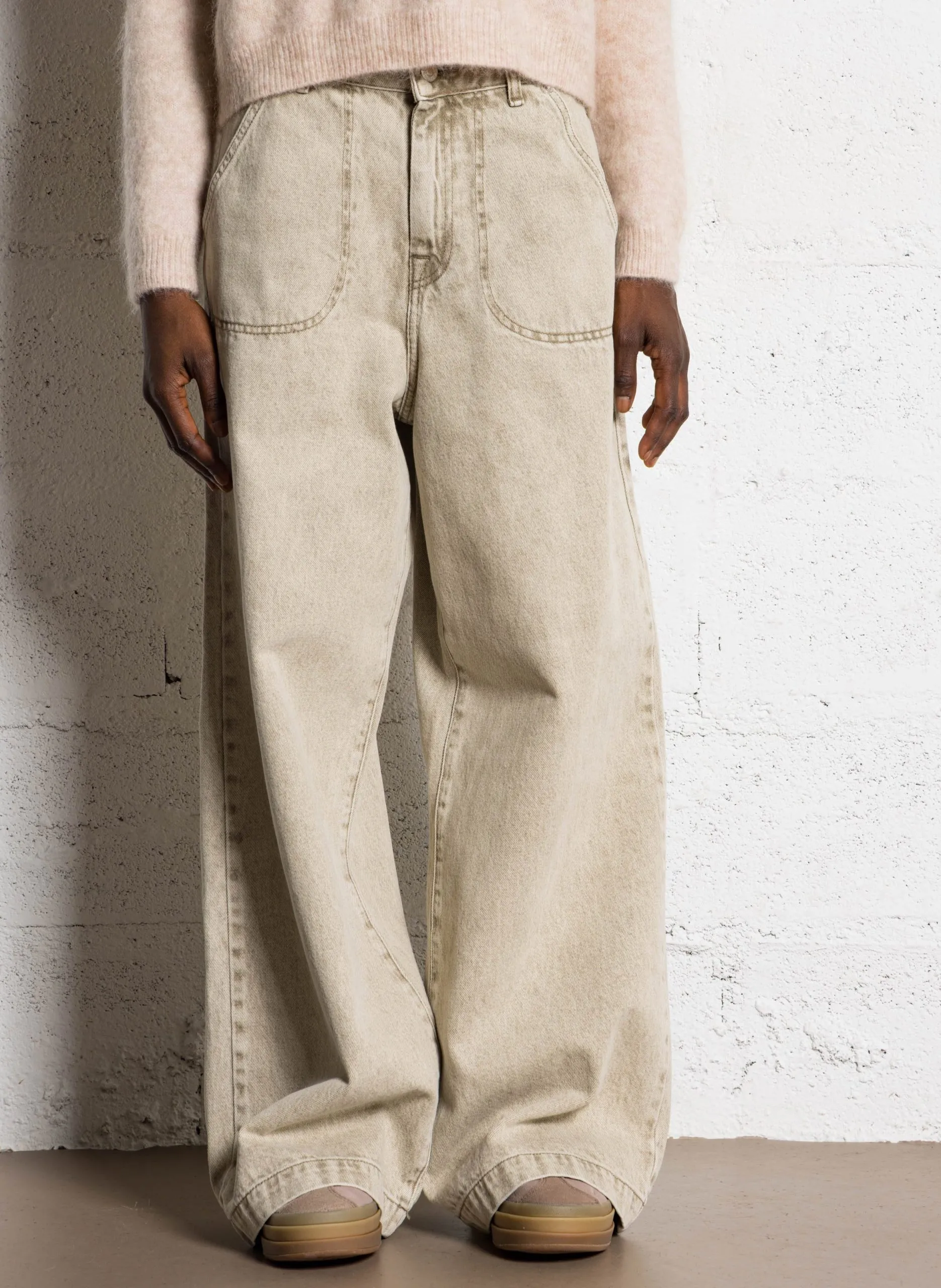 Jean large Beige PETULA