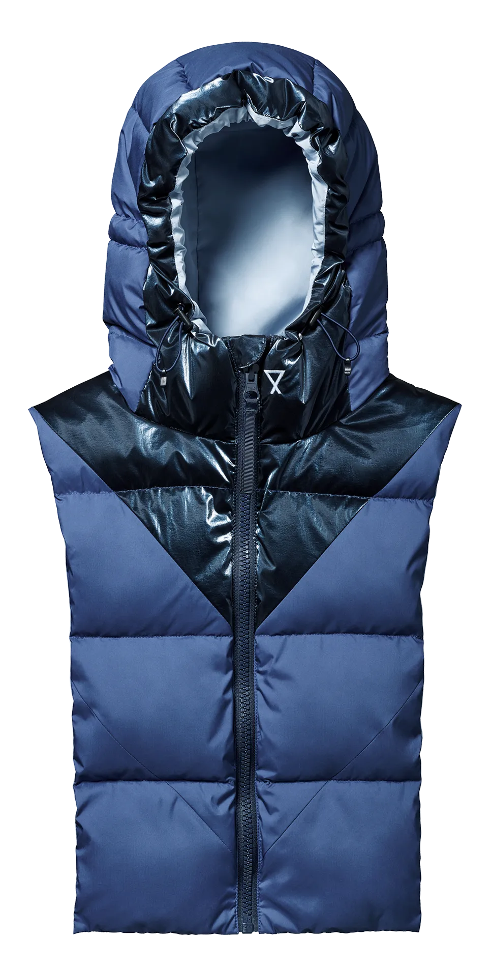 Capuche réversible déperlante Bleu