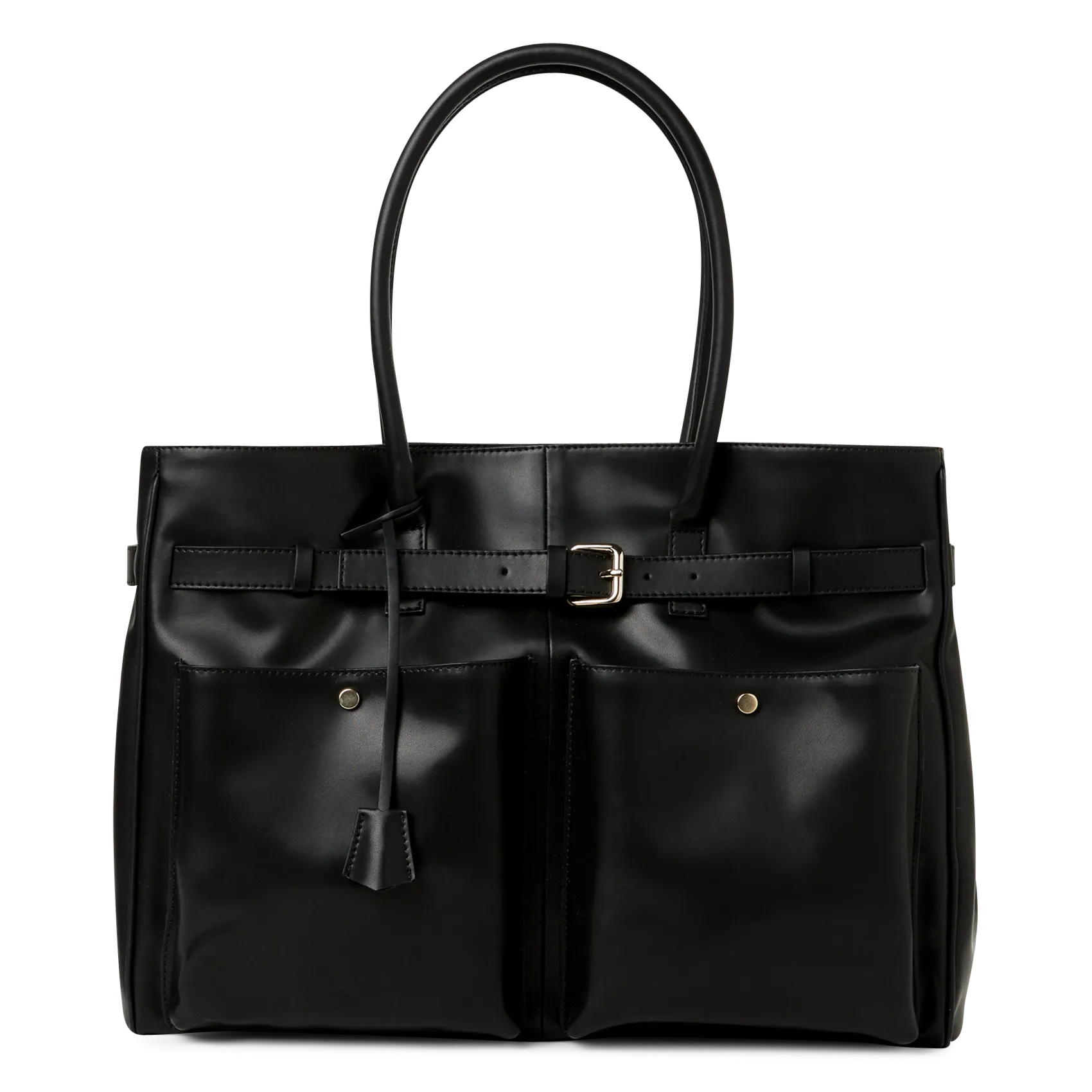 Cabas en cuir Noir GLEN