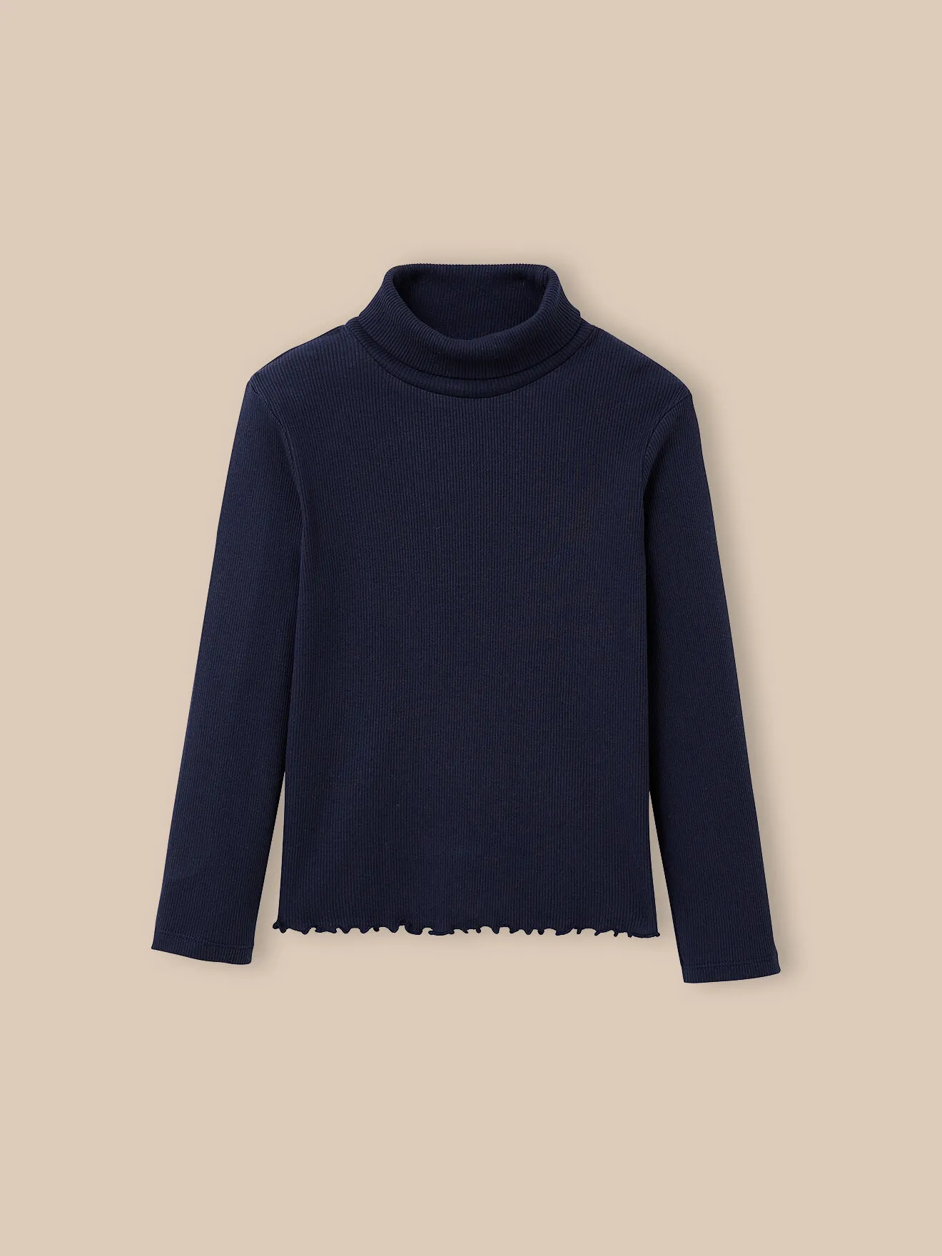 Sous-pull en coton biologique Bleu