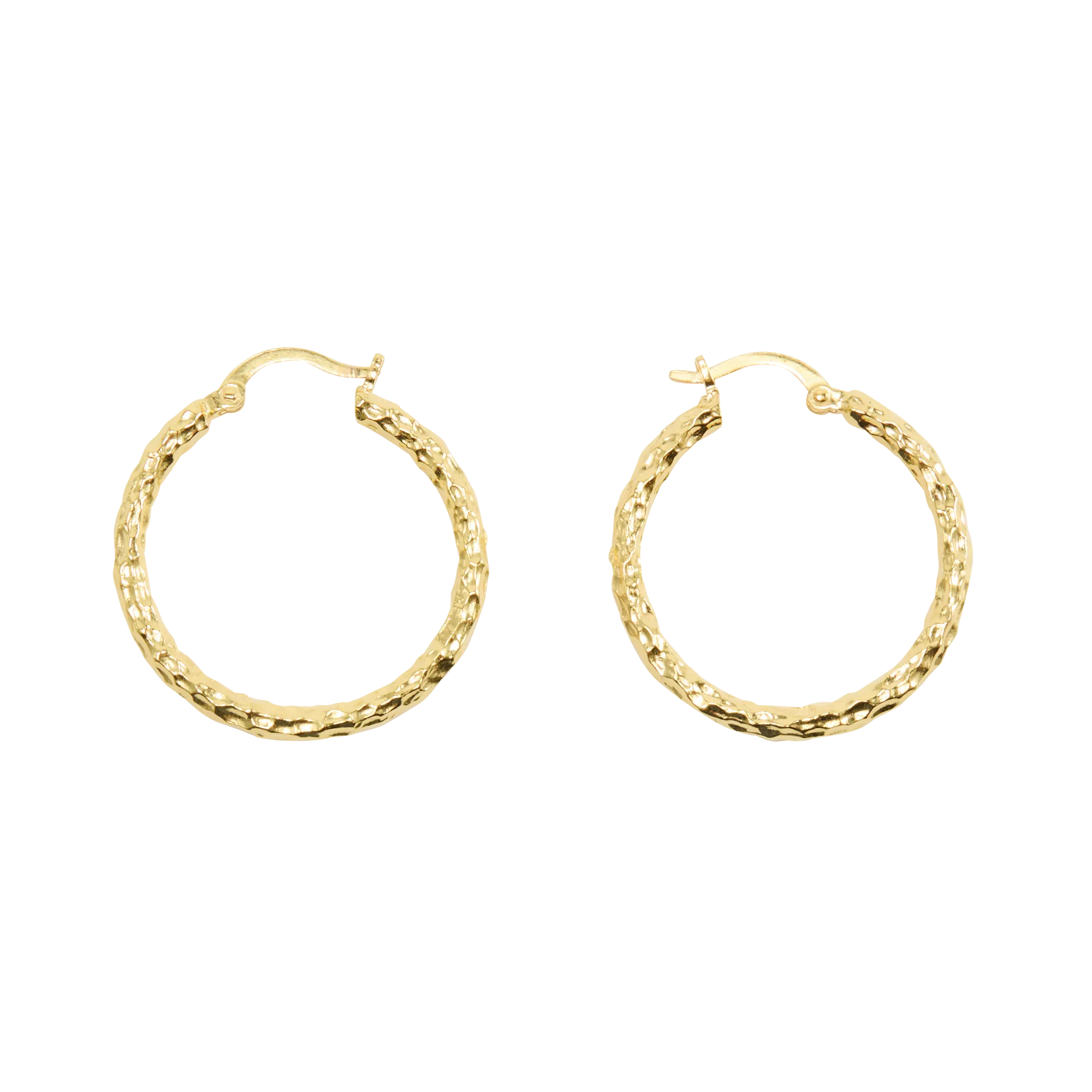 Créoles texturée Doré CAMILLE