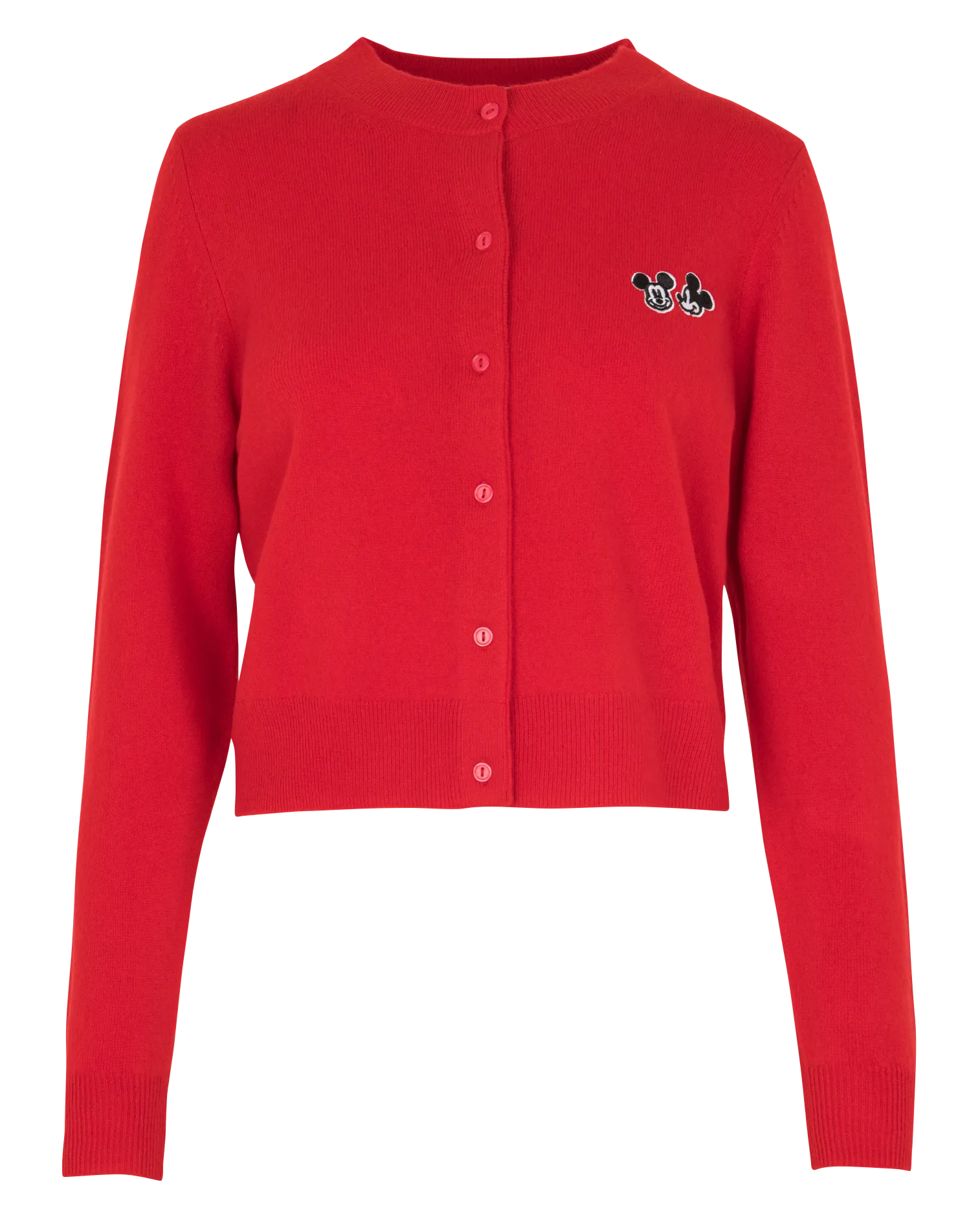 Gilet col rond en laine Rouge MYCOOLRED