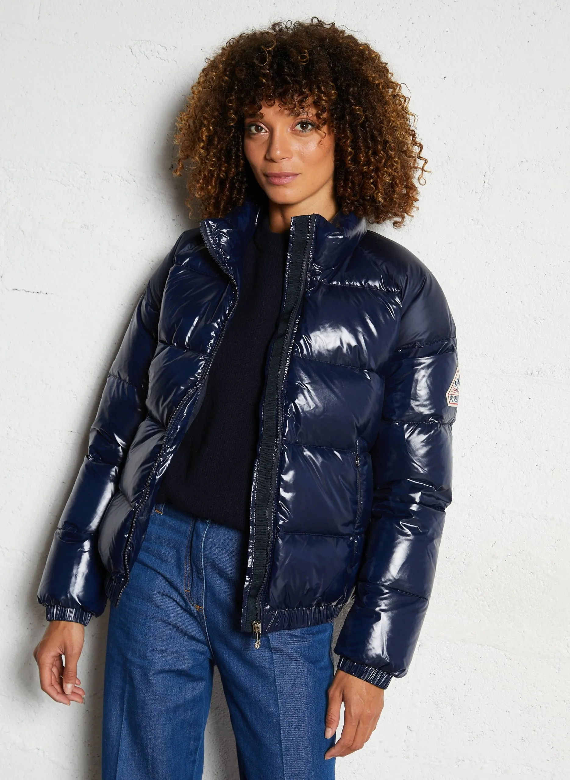 Doudoune col montant Bleu VINTAGE MYTHIC