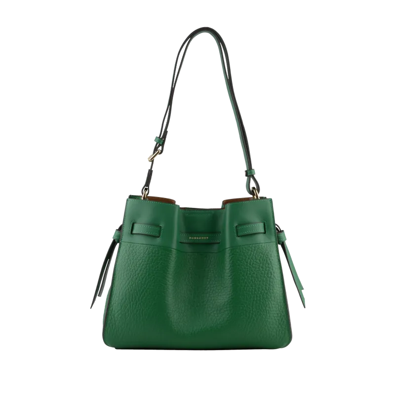 Sac porté épaule - cuir de vachette Vert