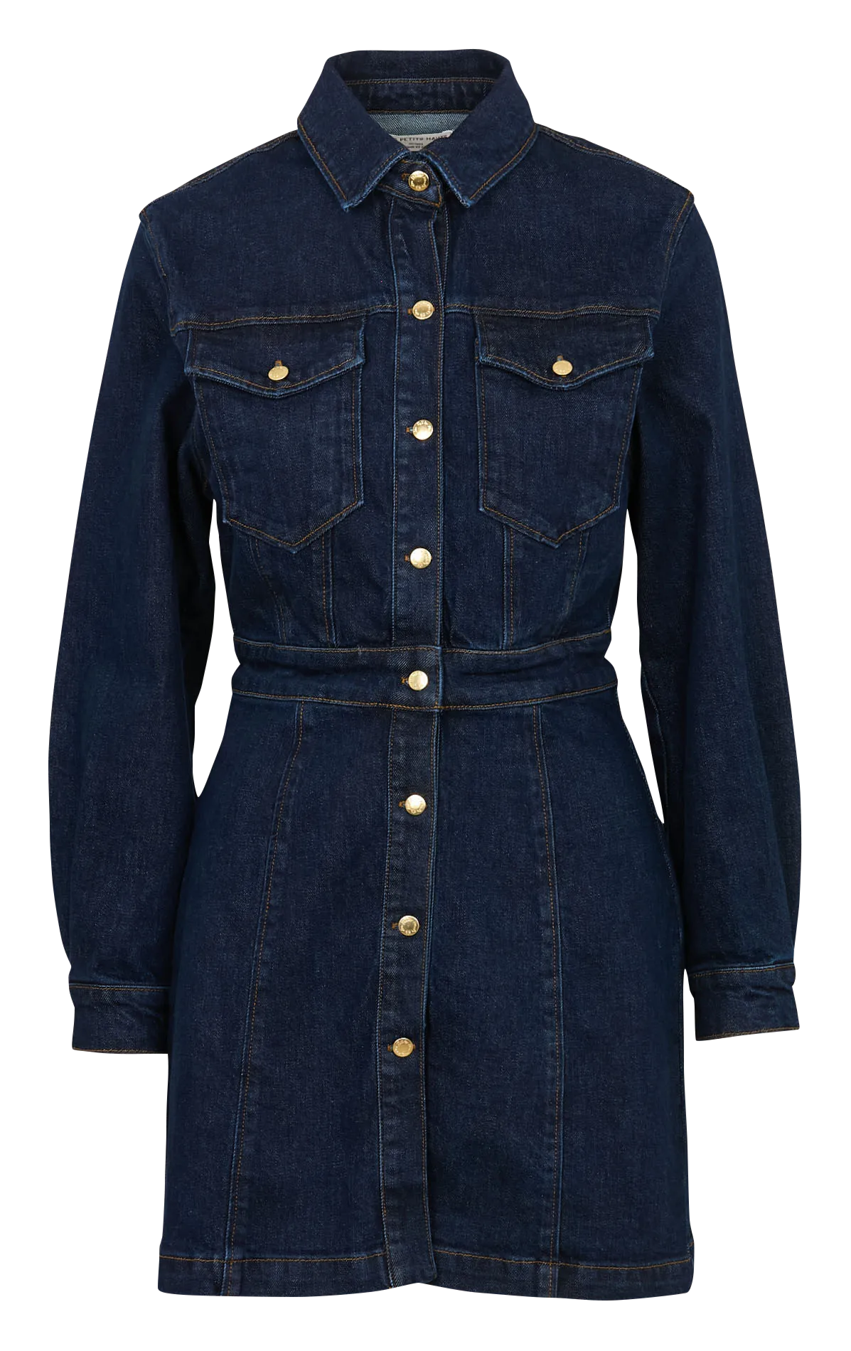 Robe courte cintrée en jean brut Jean brut LENAELLE