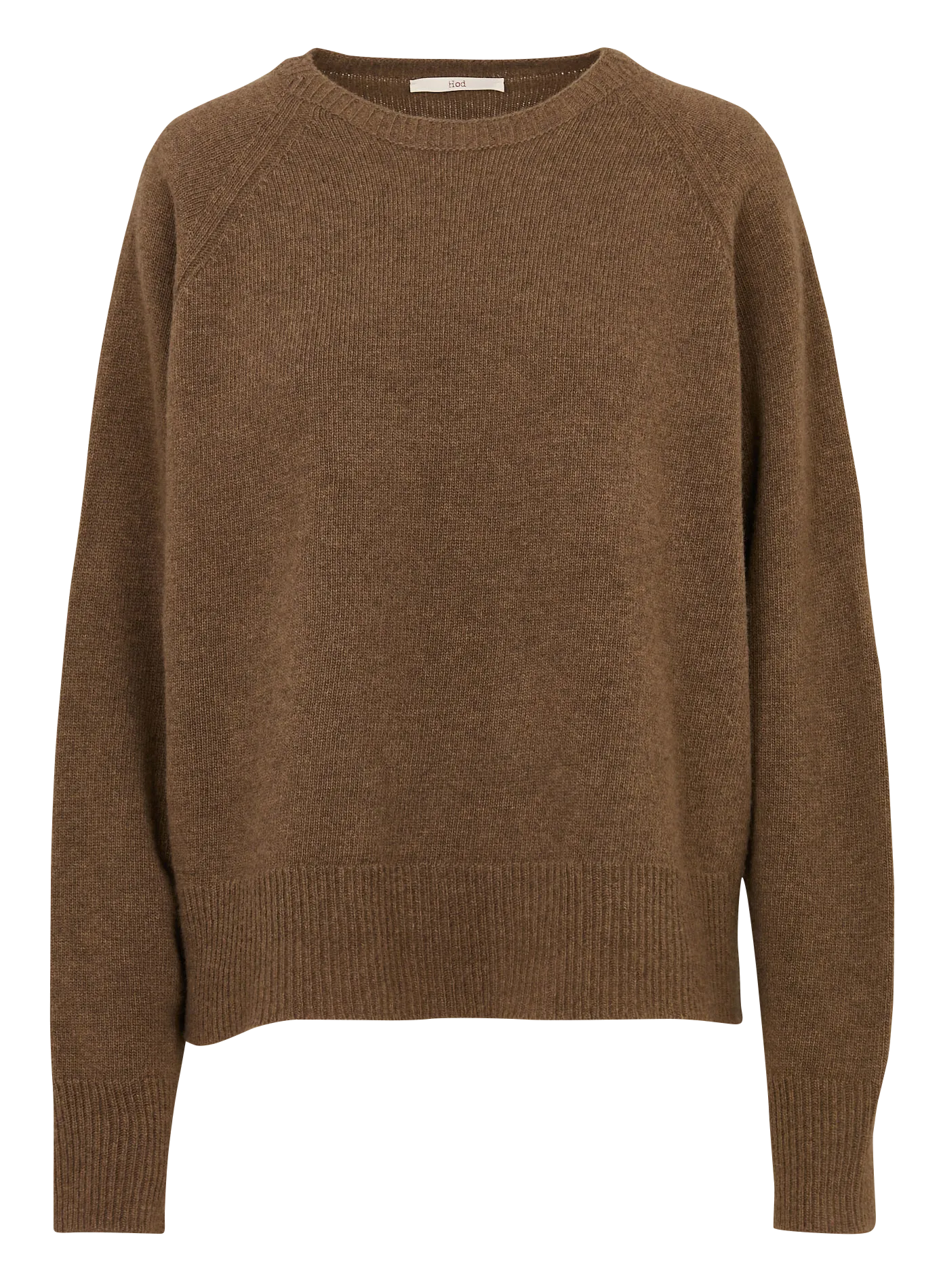 Pull ample col rond en laine Vert SOLAL