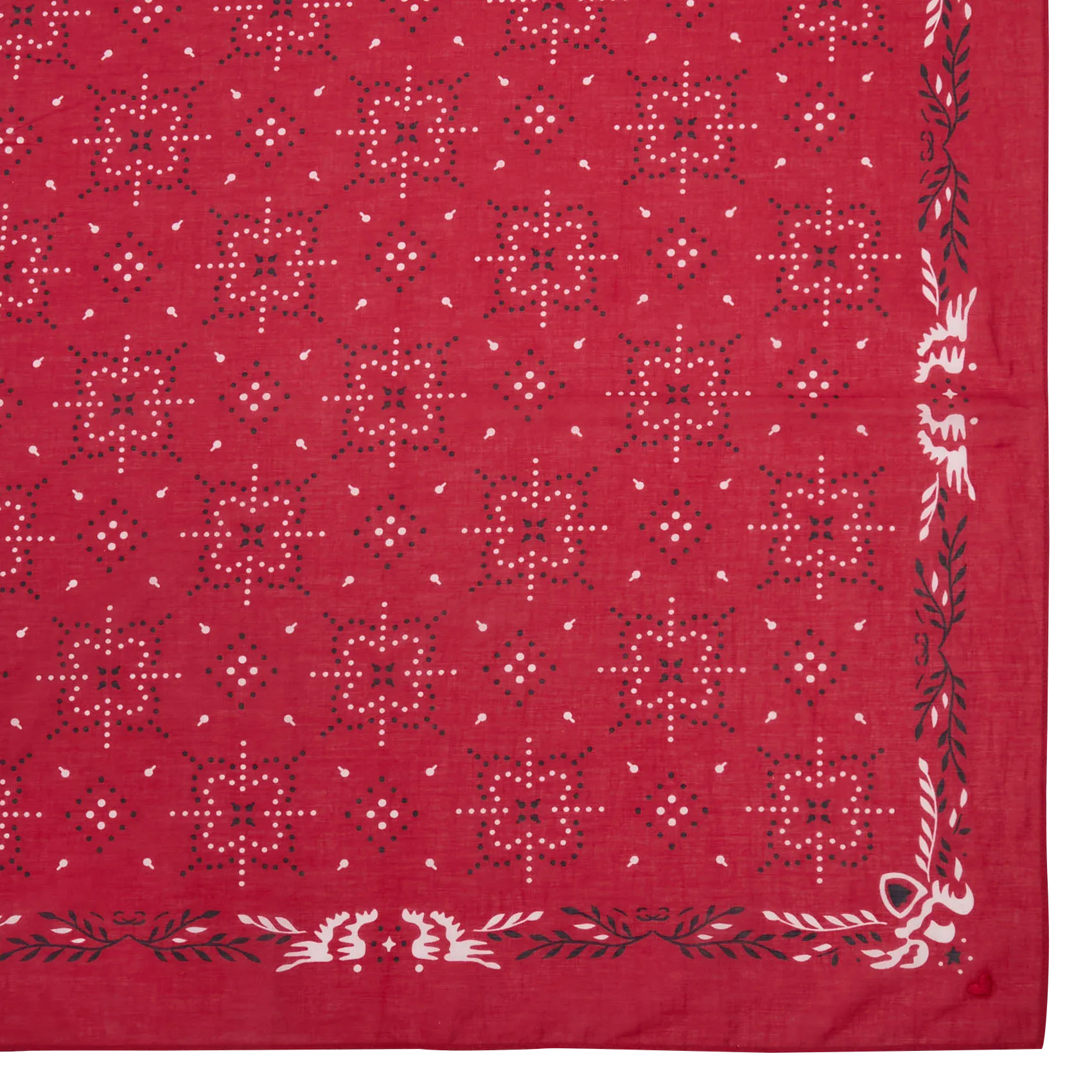 Carré en coton motif bandana Rouge RICHIE