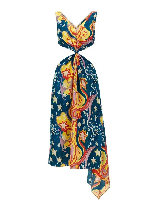 Marni Robe Au Genou - Multicolore - Femme | ABMA1059A0UTV977GPB56