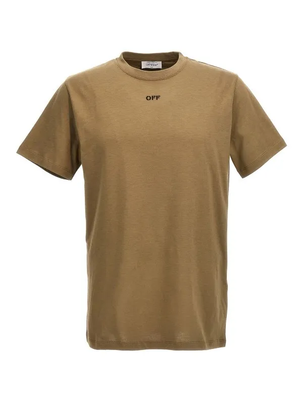 Off-White T-Shirt - Vert - Vert - Homme | OMAA027F23JER0086110