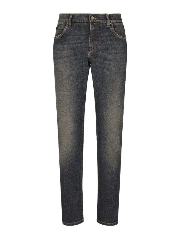 Dolce & Gabbana Jean Droit - Clair Délavé | GYJCCDG8GW9S9001