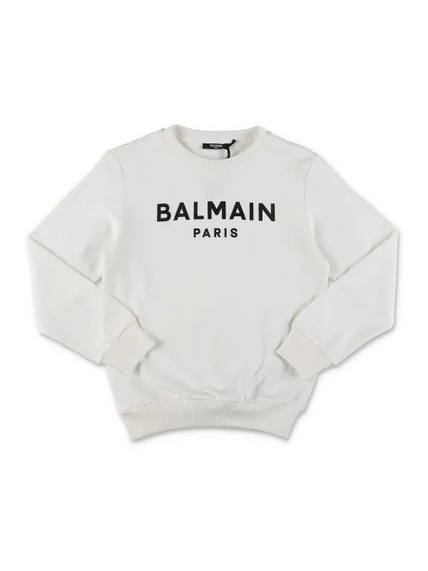 Balmain Sweat-Shirts - Blanc - Blanc - Garçon | BT4Q80Z0114100NE
