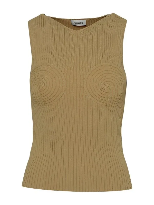 Nanushka Top - Beige - Beige - Femme | NW23RSTP00673SAND
