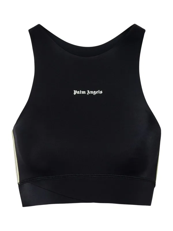 Palm Angels Top - Noir - Noir - Femme | PWVO039F23FAB0011001