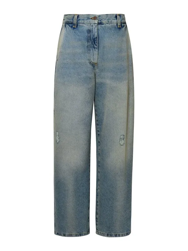 Palm Angels Jean Bootcut - Bleu Clair | PWYB027E23DEN0014060