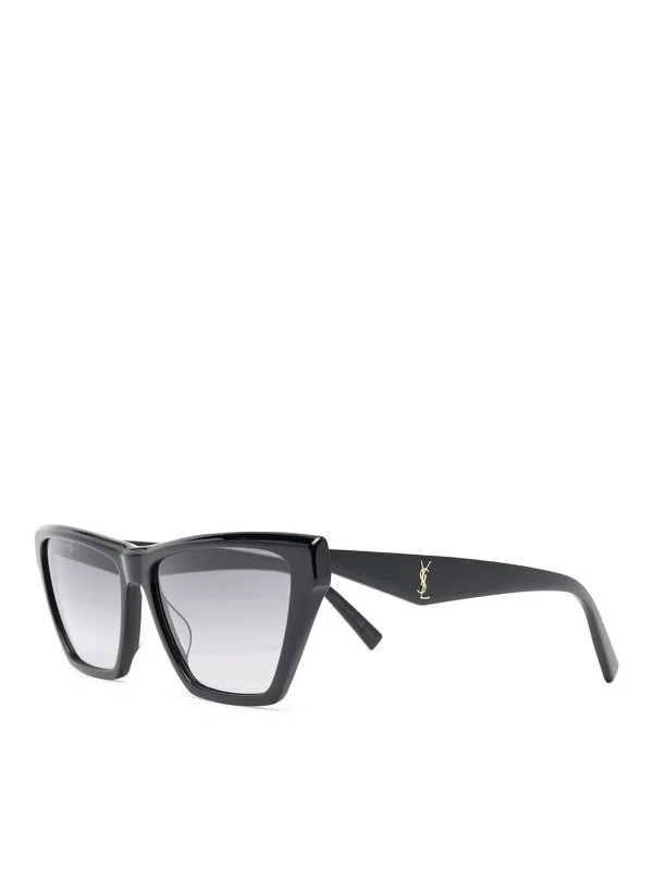 Saint Laurent Lunettes - Noir - Noir - Femme | 690920Y99011014