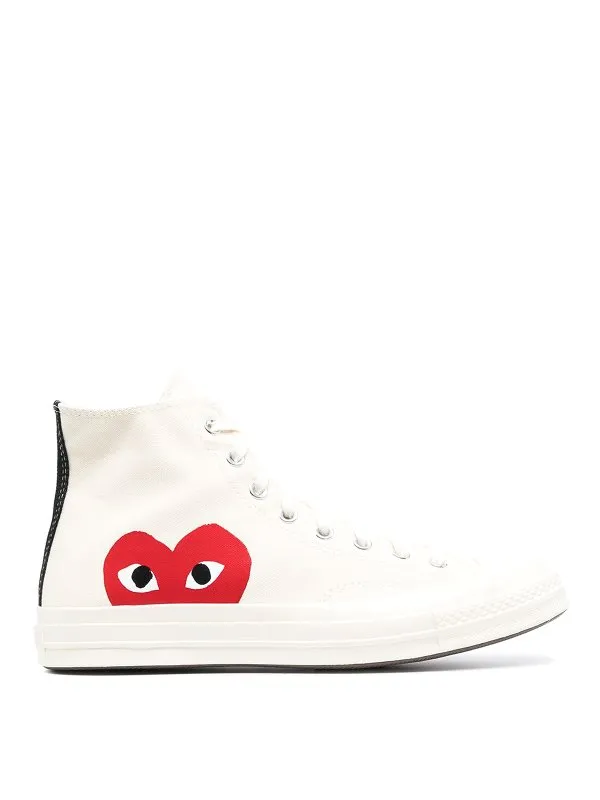 Comme des Garçons Play Baskets - Blanc - Blanc | AZK1120922