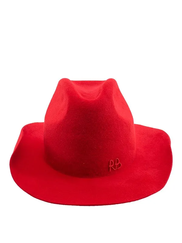 Ruslan Baginskiy Chapeau - Rouge - Rouge - Femme | CWB034FWRBRED