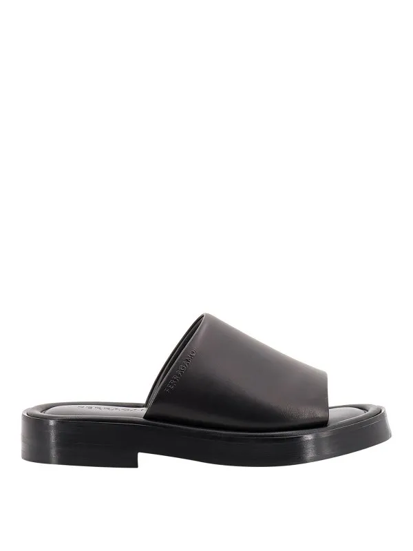 Ferragamo Sandales - Noir - Noir - Homme | 021258760634NERO
