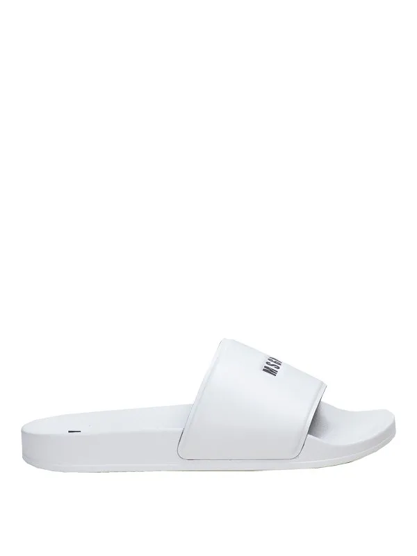 M.S.G.M. Tongs - Blanc - Blanc - Homme | 3440MS208970