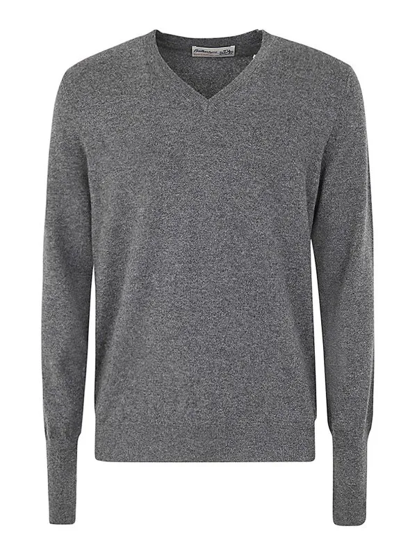 Ballantyne Pull À Col V - Gris - Gris - Homme | B2P00112K0000920