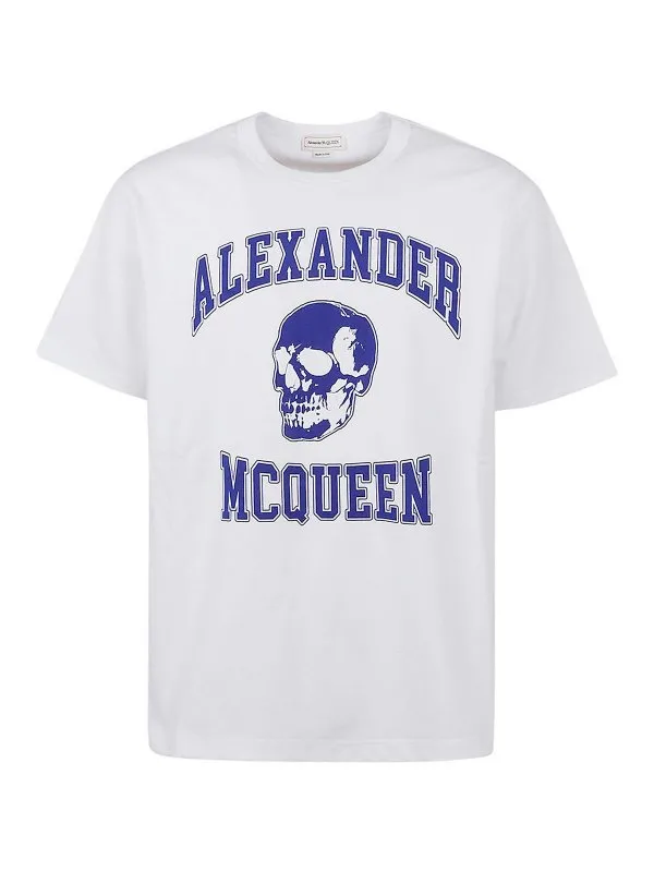 Alexander Mcqueen T-Shirt - Bleu - Bleu - Homme | 759442QVZ290900