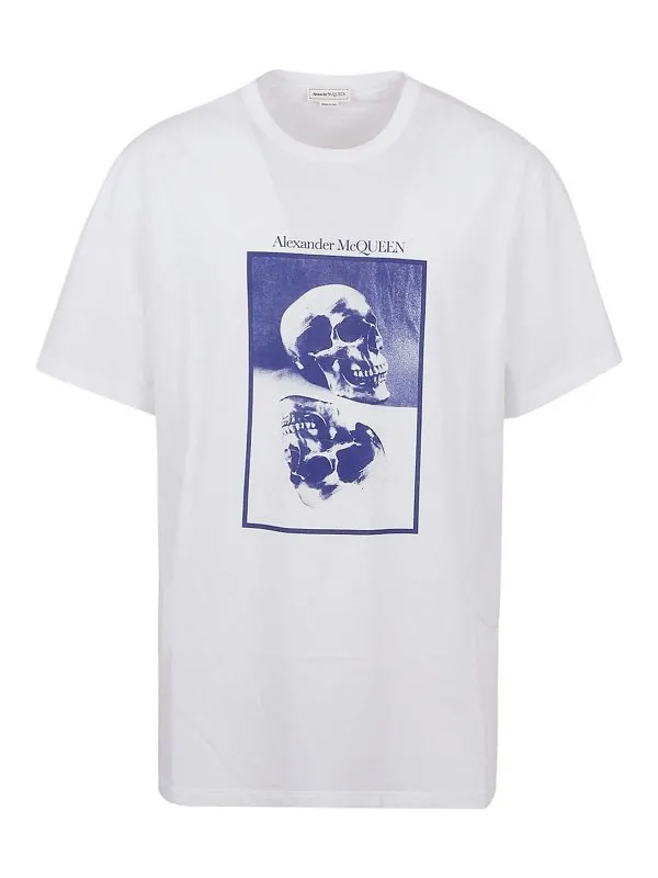Alexander Mcqueen T-Shirt - Bleu - Bleu - Homme | 759455QVZ360900