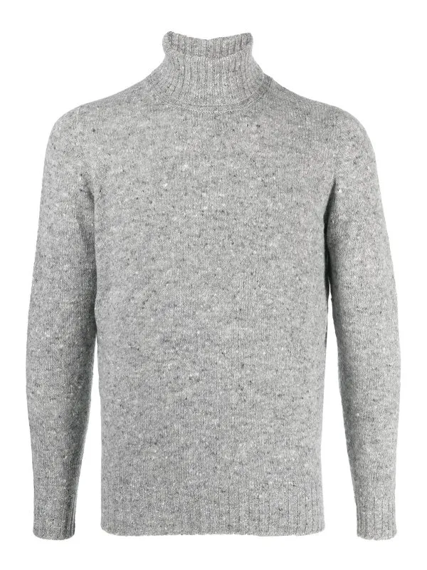 Drumohr Pull Col Roulé - Gris Clair - Gris Clair | D5SH104N635