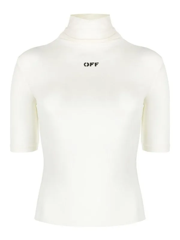 Off-White Top - Noir - Blanc - Femme | OWAD137F23JER0010410