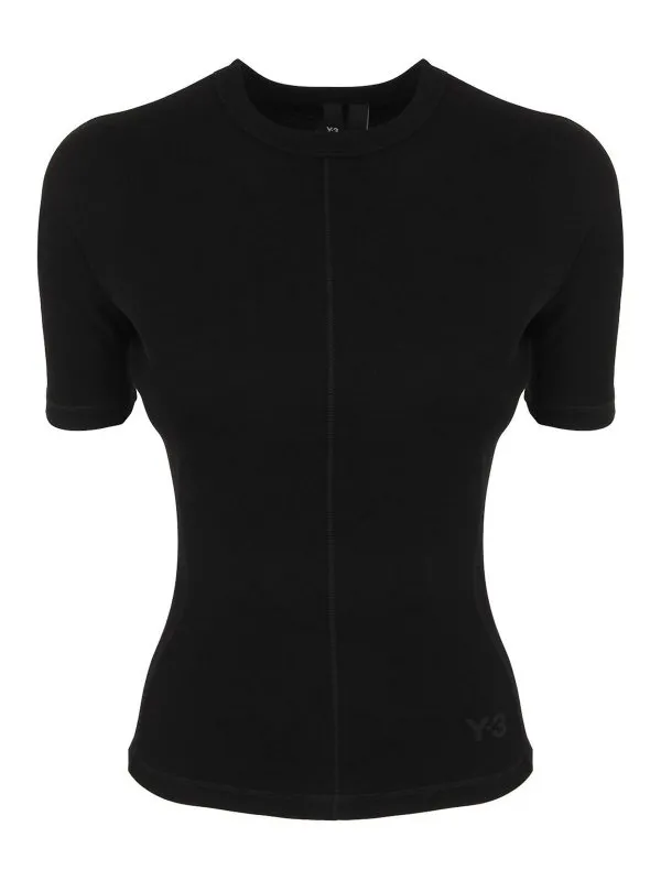 Y-3 T-Shirt - Noir - Noir - Femme | HY1249 | thebs.com