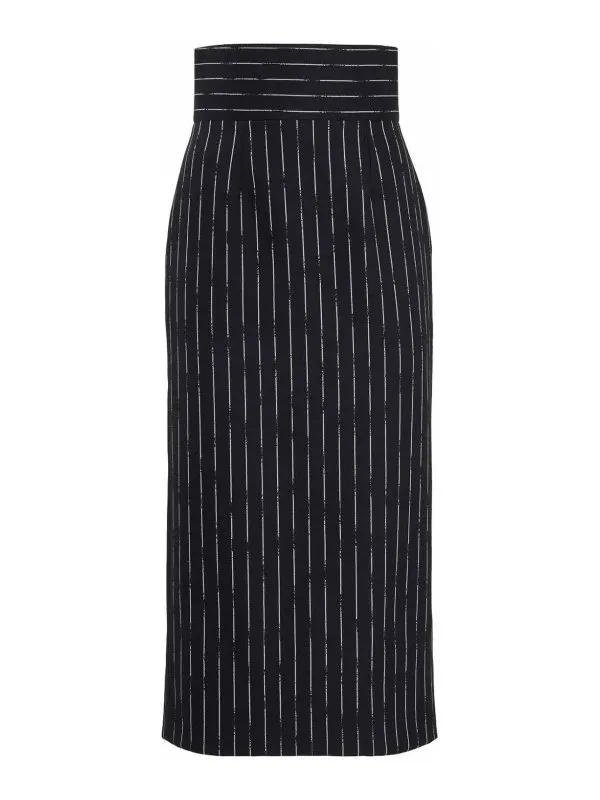 Alexander Mcqueen Jupe Midi - Noir - Noir - Femme | 769333QJADN1080