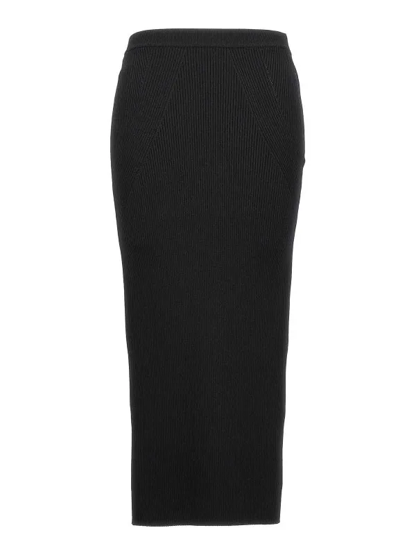 Alexander Mcqueen Jupe Midi - Noir - Noir - Femme | 768608Q1A651000