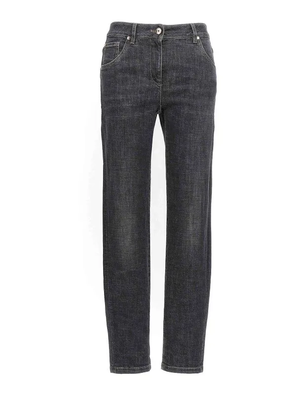 Brunello Cucinelli Jean Bootcut - Noir - Noir | MP065P5679C8341
