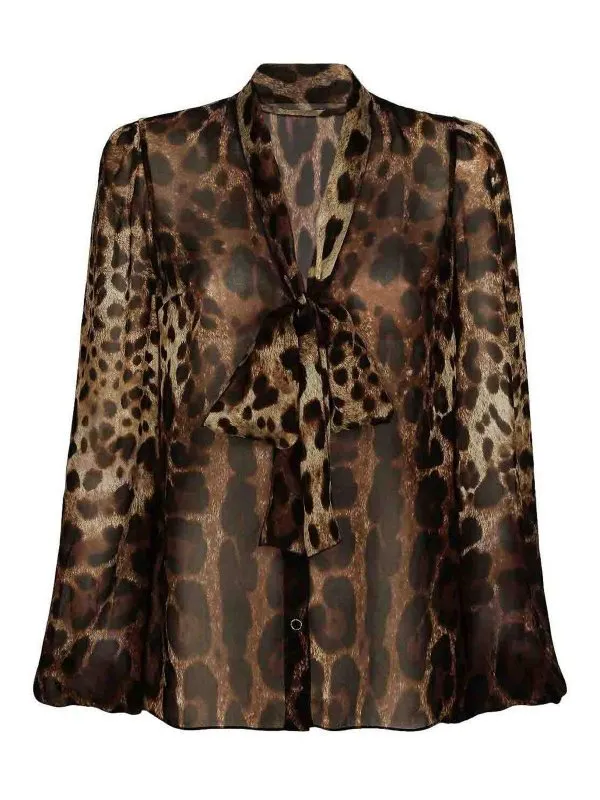 Dolce & Gabbana Blouse - Marron - Marron - Femme | F5N70TIS1MNHY13M