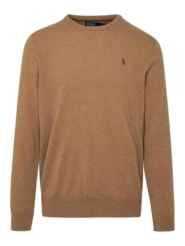 Polo Ralph Lauren Pull Col Bateau - Marron - Marron | 710876714012